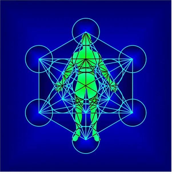 Metatron's Cube + Vitruvian