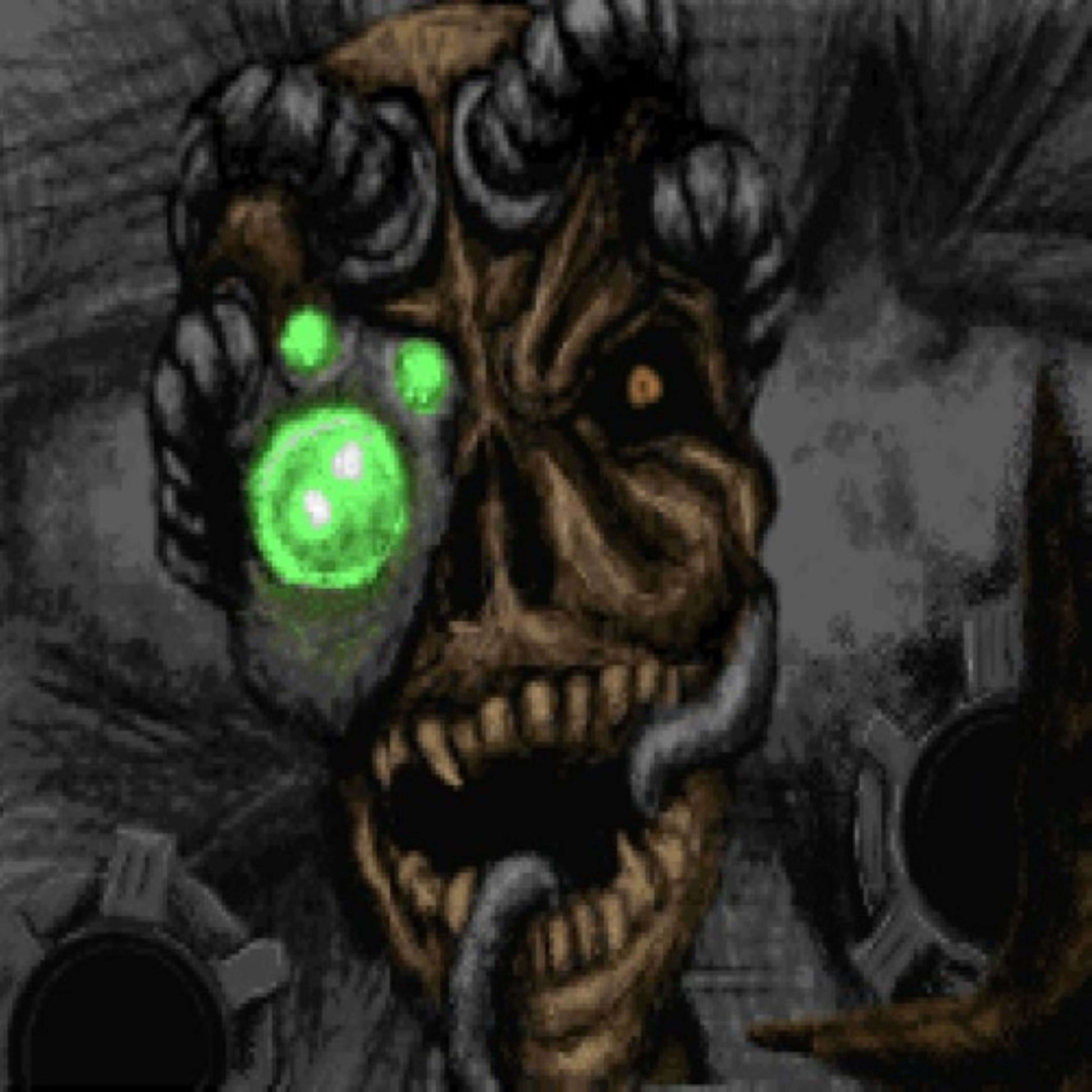 green skull — avatar