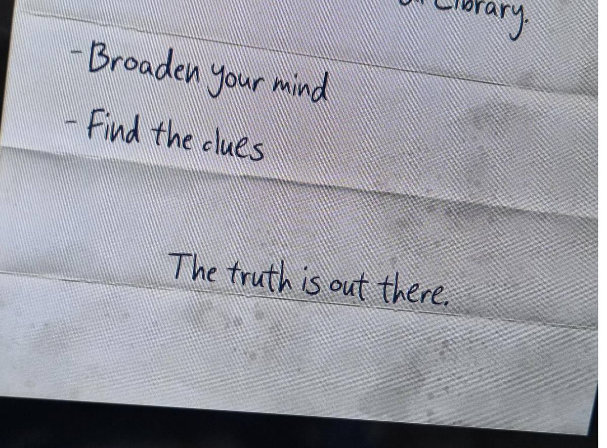 The truth is out there